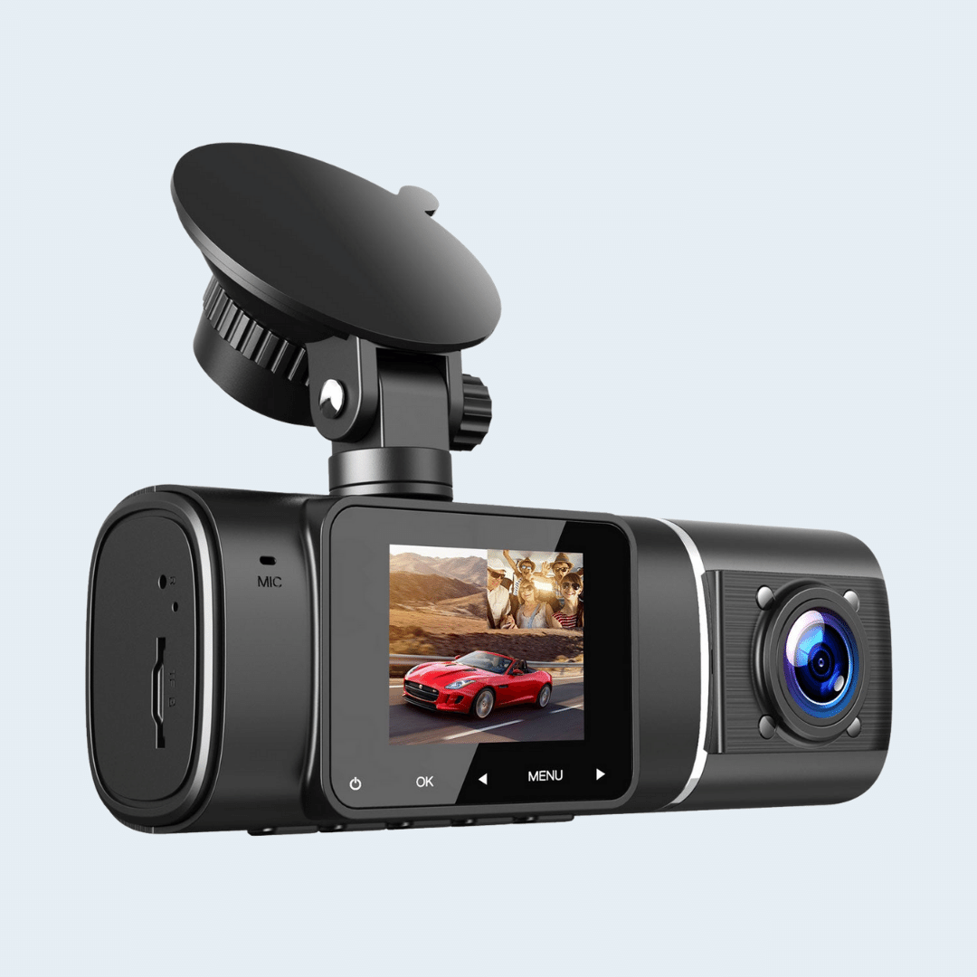 Caméra de tableau de bord sans fil pour voiture, Double caméra