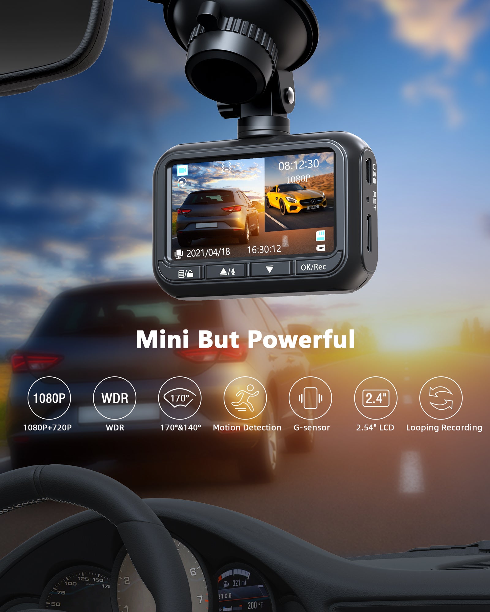 Buy Dash Cam Online, Toguard CE70 Dash Cam